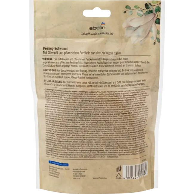 ebelin Exfoliërende spons 1 St