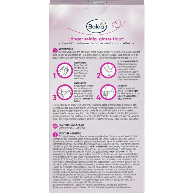 Balea Koude Waxstrips Bikinilijn 20 St