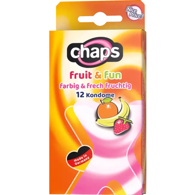 Chaps Kondome Fruit & Fun, Breite 52mm 12 St