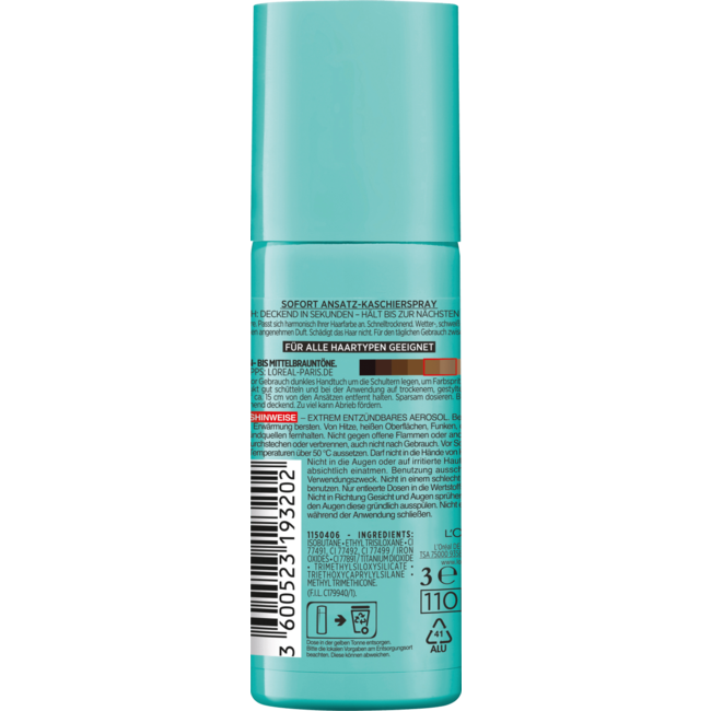 L'ORÉAL PARiS MAGIC RETOUCH Aanzetspray Bruin Tot Middenbruin 75 ml