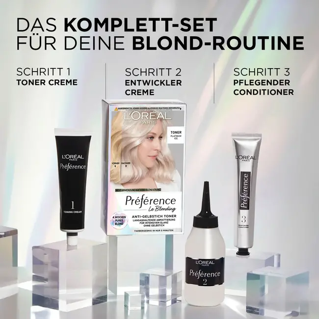 L'ORÉAL PARiS PRÉFÉRENCE Haartoner 01 Platinum Ice 1 St