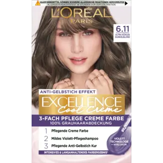 L'ORÉAL PARiS EXCELLENCE CREME L'ORÉAL PARiS EXCELLENCE CREME Haarverf Cool Creme 6.11 Donkerblond
