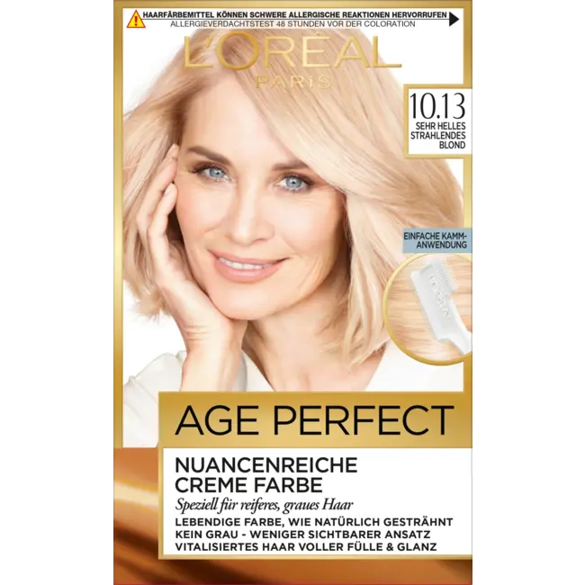 L'ORÉAL PARiS EXCELLENCE CREME Haarverf Age Perfect 10.13 Zeer Helder Stralend Blond 1 St