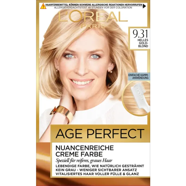 L'ORÉAL PARiS EXCELLENCE CREME Haarverf Age Perfect 9,31 Helles Goudblond 1 St