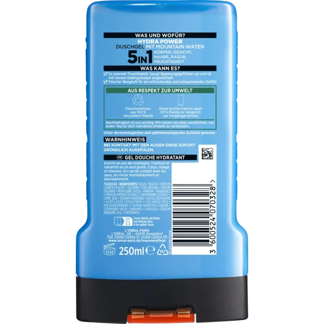L'ORÉAL PARiS MEN EXPERT Duschgel Hydra Power 250 ml