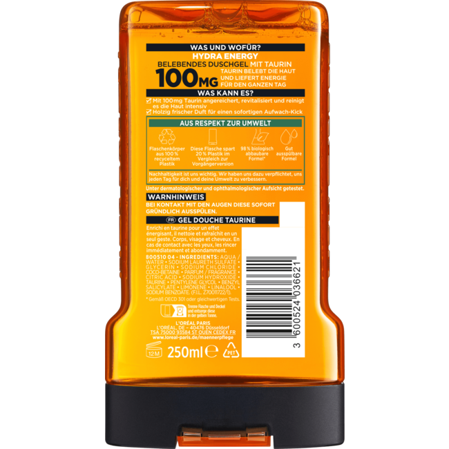 L'ORÉAL PARiS MEN EXPERT Duschgel Hydra Energy 250 ml