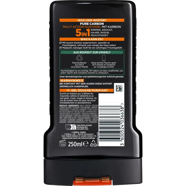 L'ORÉAL PARiS MEN EXPERT Duschgel Pure Carbon 250 ml