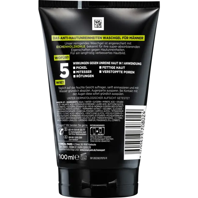 L'ORÉAL PARiS MEN EXPERT Wasgel Pure Carbon 100 ml