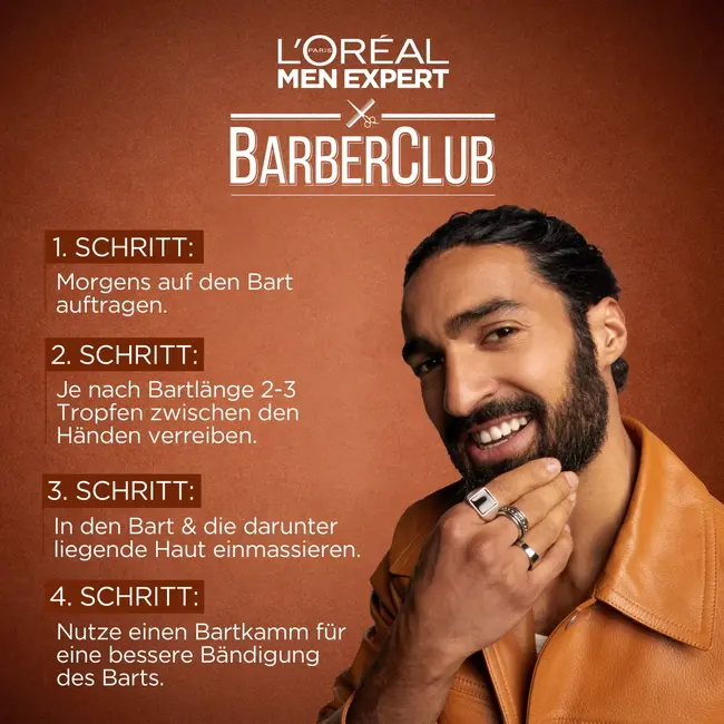 L'ORÉAL PARiS MEN EXPERT Bartöl Barber Club Haut & Bart 30 ml