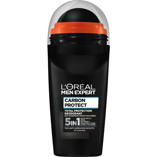 L'ORÉAL PARiS MEN EXPERT Antitranspirant Deo Roll-on Carbon Protect 5 In 1 50 ml