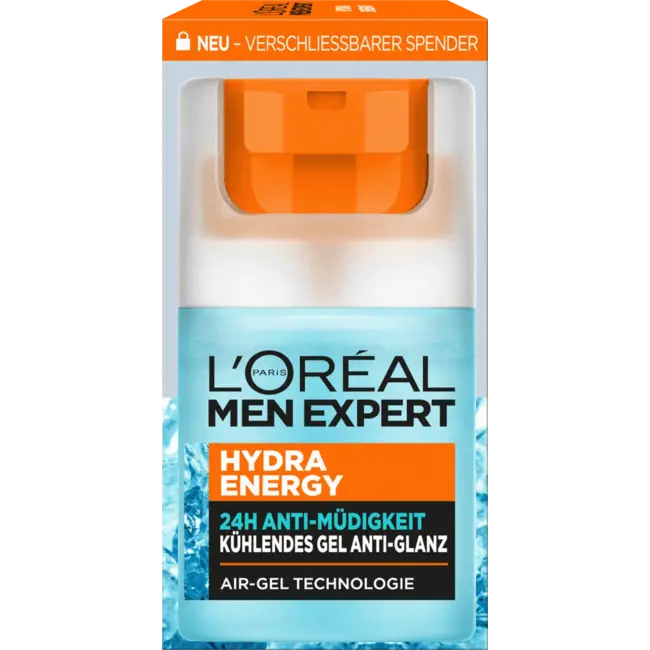L'ORÉAL PARiS MEN EXPERT Gezichtsgel Hydra Energy, Verkoelend & Anti-glans 50 ml