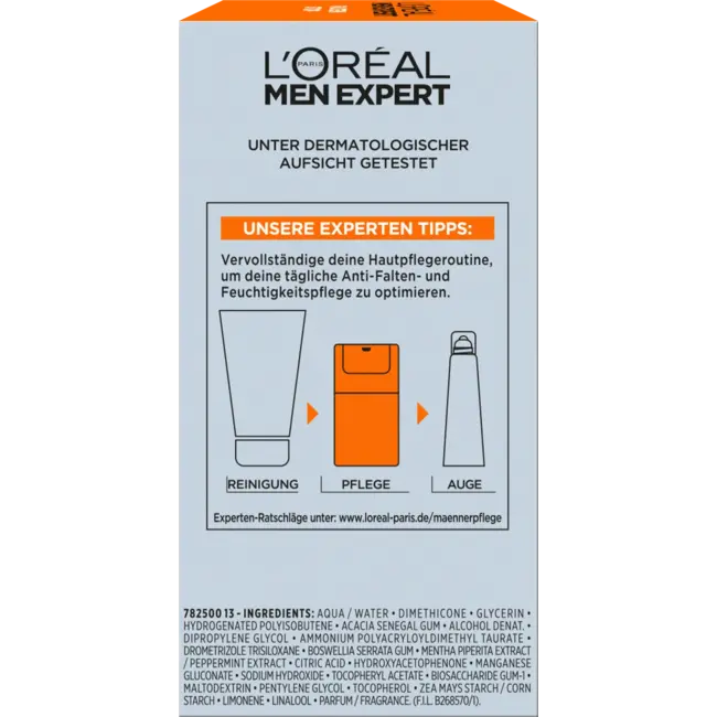 L'ORÉAL PARiS MEN EXPERT Gezichtscrème Antirimpel Hydraterende Crème 50 ml