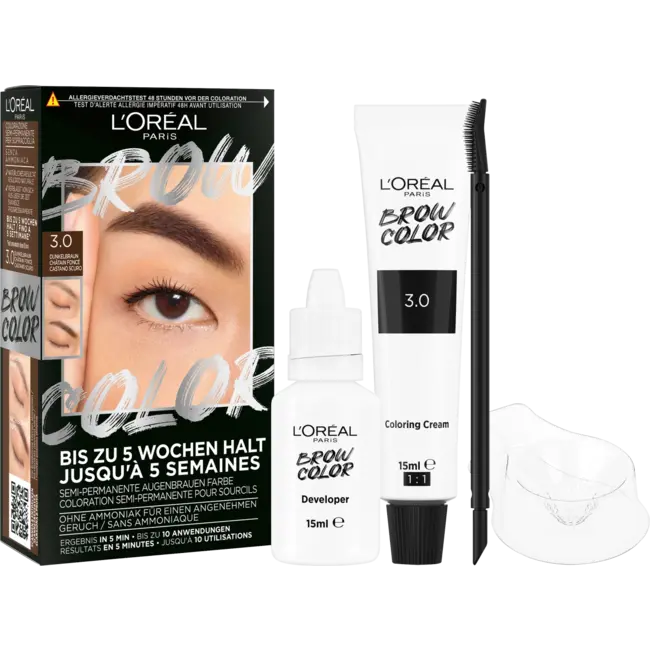 L'ORÉAL PARiS Wenkbrauwverf Brow Color 3.0 Dark Brunette 1 St