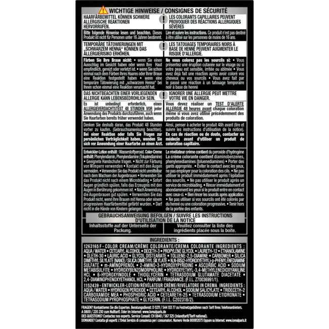 L'ORÉAL PARiS Wenkbrauwverf Brow Color 3.0 Dark Brunette 1 St