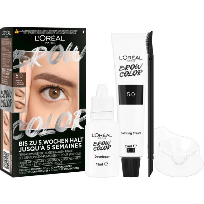 L'ORÉAL PARiS Wenkbrauwverf Brow Color 5.0 Brunette 1 St