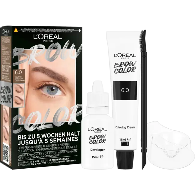 L'ORÉAL PARiS Wenkbrauwverf Brow Color 6.0 Light Brunette 1 St