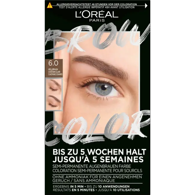 L'ORÉAL PARiS Wenkbrauwverf Brow Color 6.0 Light Brunette 1 St