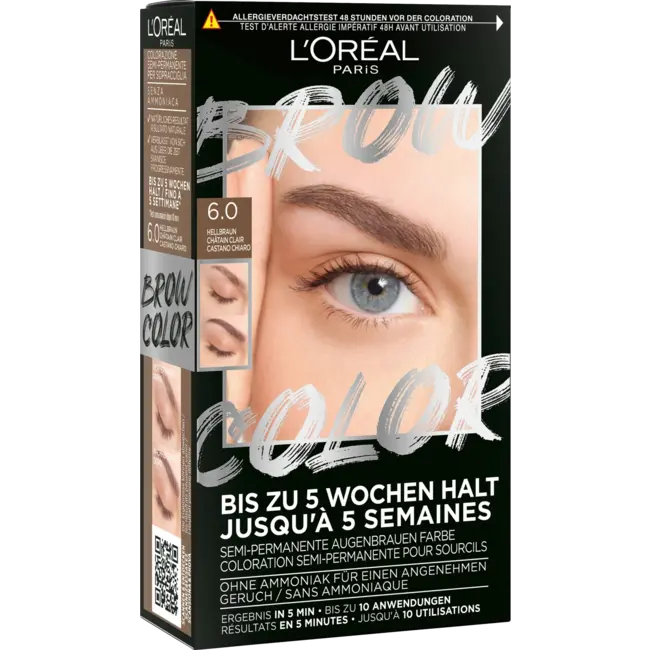 L'ORÉAL PARiS Wenkbrauwverf Brow Color 6.0 Light Brunette 1 St