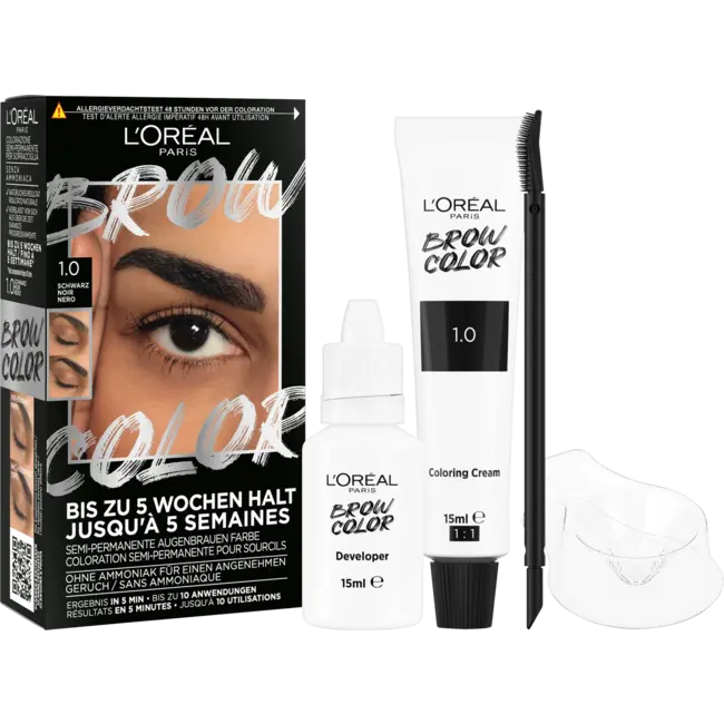 L'ORÉAL PARiS Wenkbrauwverf Brow Color 1.0 Black 1 St