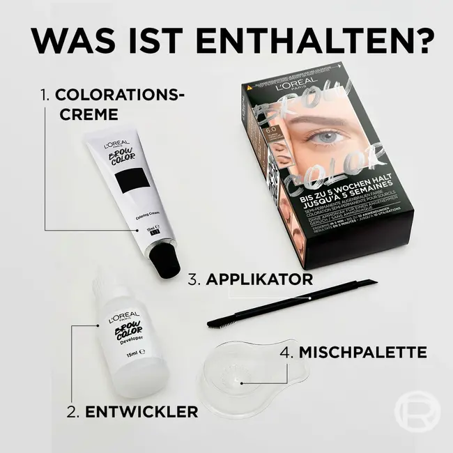 L'ORÉAL PARiS Wenkbrauwverf Brow Color 1.0 Black 1 St