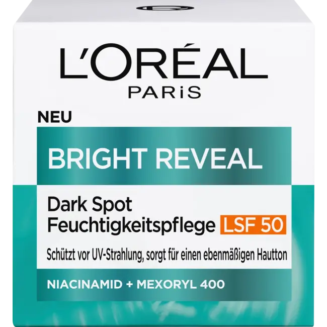 L'ORÉAL PARiS Feuchtigkeitscreme Bright Reveal Niacinamid+mexoryl LSF 50 50 ml