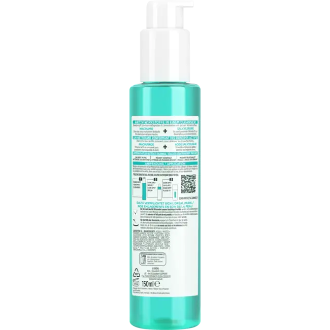 L'ORÉAL PARiS Serum In Cleanser Bright Onthult Niacinamid+salicylsäure 150 ml