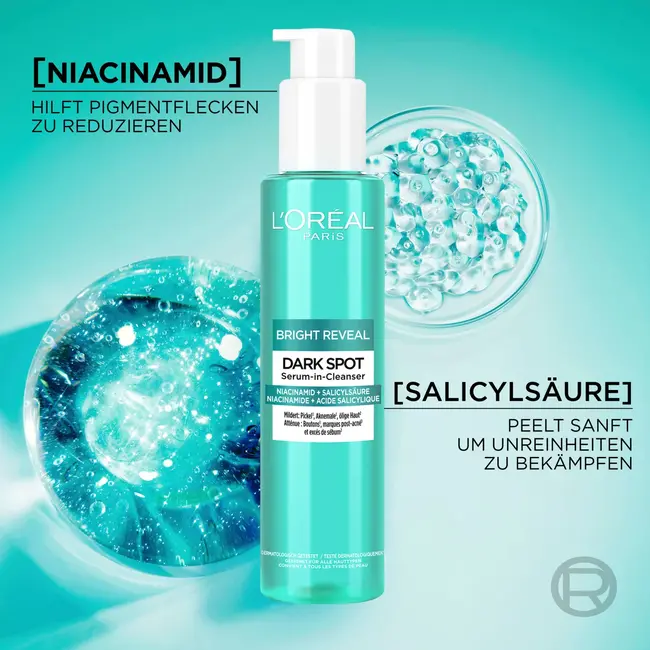 L'ORÉAL PARiS Serum In Cleanser Bright Onthult Niacinamid+salicylsäure 150 ml