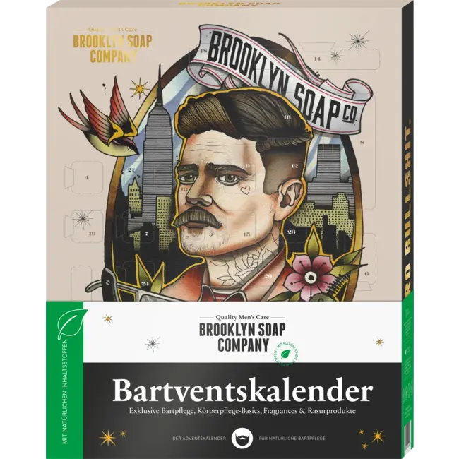 Brooklyn Soap Company Adventskalender 2024, baardkalender 1 St