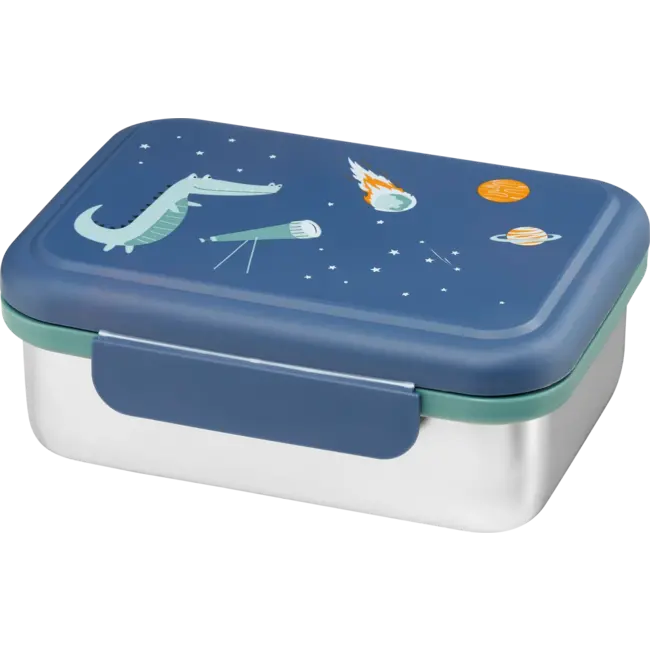 babylove Lunchbox RVS Blauw/groen 1 St