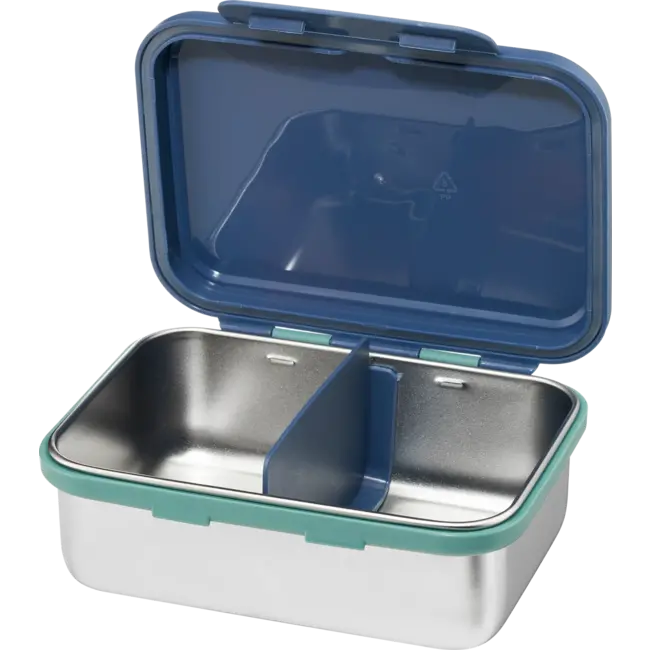 babylove Lunchbox RVS Blauw/groen 1 St