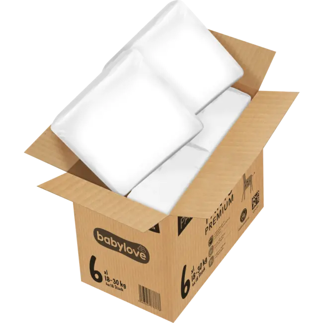 babylove Babybroek Premium Monatsbox Gr. 6 XL (18-30 Kg) 72 St