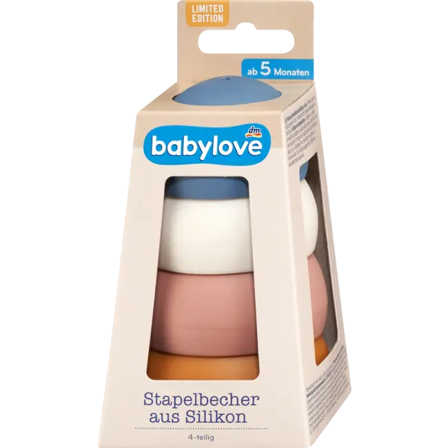 babylove Stapelbeker Van Siliconen, 4-delig 1 St