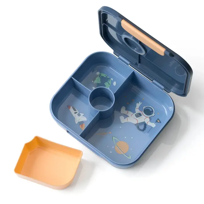 babylove Lunchbox Met Vakken Blauw 1 St