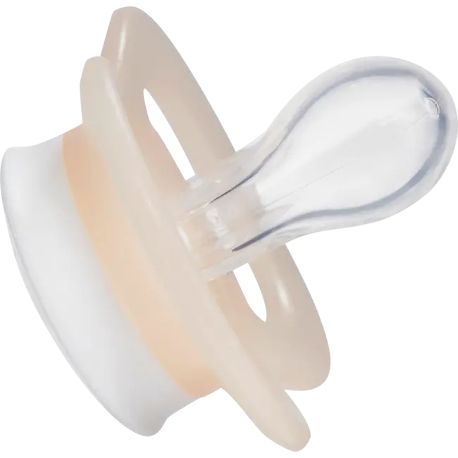 babylove Fopspeen Voor Pasgeborenen Symmetrisch, Siliconen, Blauw/crème, 0-2 Maanden 2 St