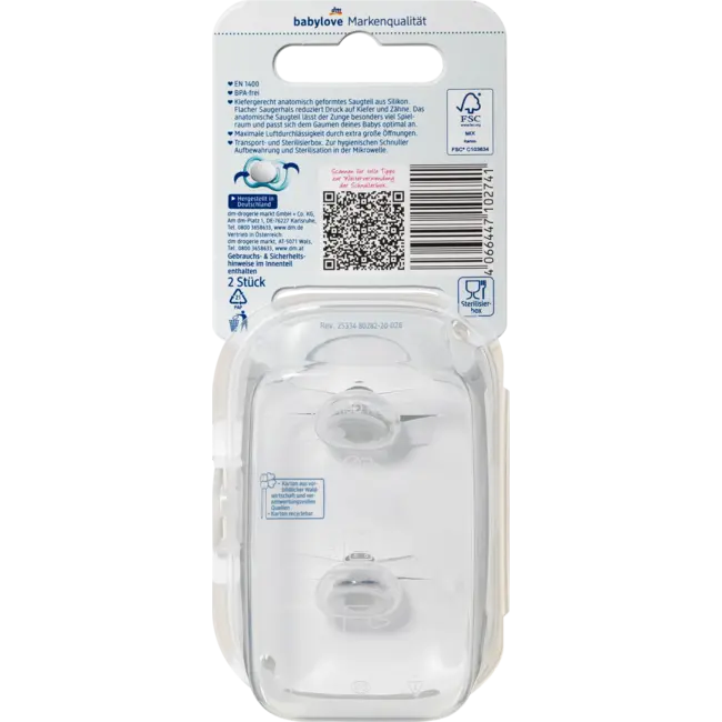 babylove Fopspeen Air Siliconen Anatomisch, Bruin/groen, Maat 2, 5-18 Maanden 2 St