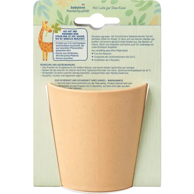 babylove Nature Mok Geel 1 St