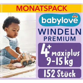 Babylove babylove Windeln Premium Gr 4+ (9-15 Kg)