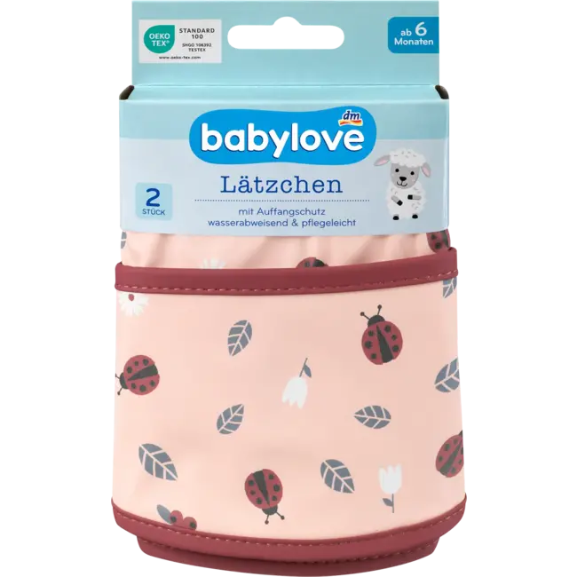 babylove Slabbetje Rood 2 St