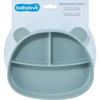 Babylove babylove Eetbord Siliconen Blauw