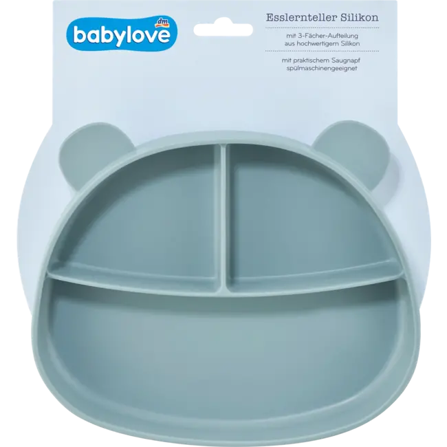 babylove Eetbord Siliconen Blauw 1 St