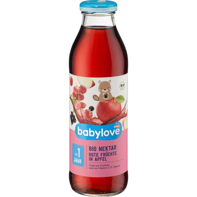 babylove Nectar Bio Rood Fruit In Appel, Vanaf 1 Jaar 500 ml