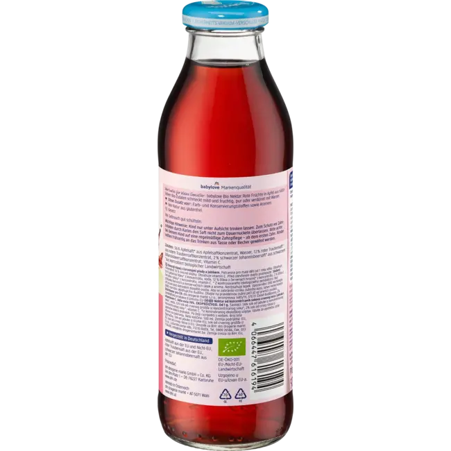 babylove Nectar Bio Rood Fruit In Appel, Vanaf 1 Jaar 500 ml