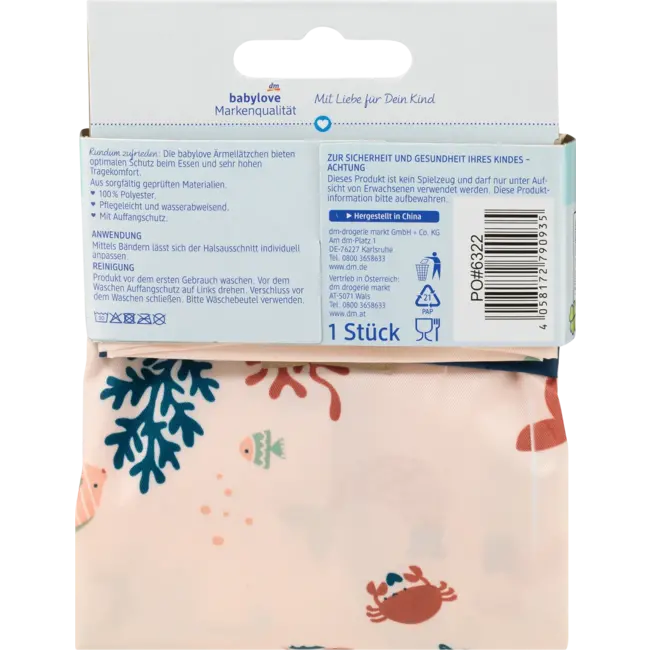 babylove Mouw Slabbetje Roze 1 St