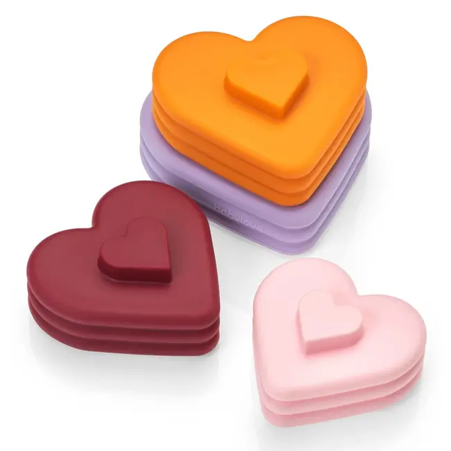 babylove Stapelspel Van Siliconen, 4-delig Hartjes 1 St