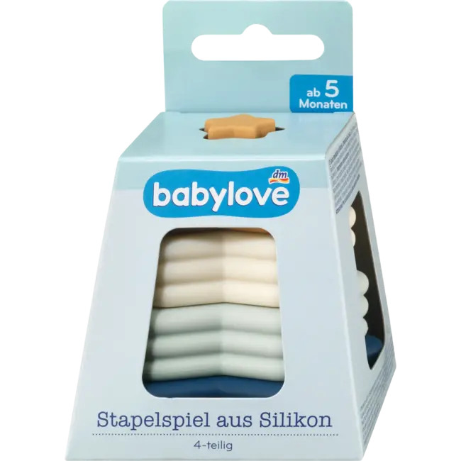 babylove Stapelspel Van Siliconen, 4-delig, Sterren 1 St