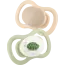 babylove Fopspeen Air Siliconen Symmetrisch, Bruin/groen, Maat 3, Vanaf 16 Maanden 2 St