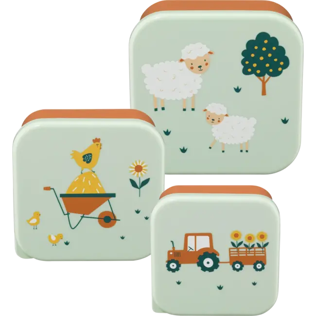 babylove Snackboxen Groen, 3-delig 1 St