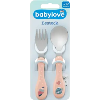 Babylove babylove Eetleerbestek, Roze
