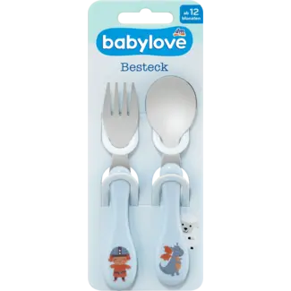 Babylove babylove Eetleerbestek, Blauw