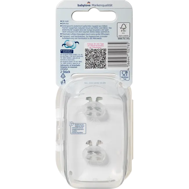 babylove Fopspeen Air Siliconen Anatomisch, Bruin/groen, Maat 3, Vanaf 16 Maanden 2 St